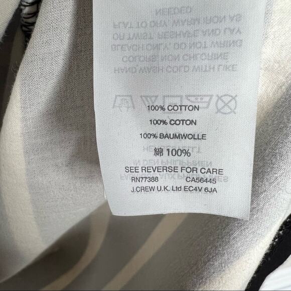 J. Crew Black and White Striped Midi Dress - Picture 10 of 11